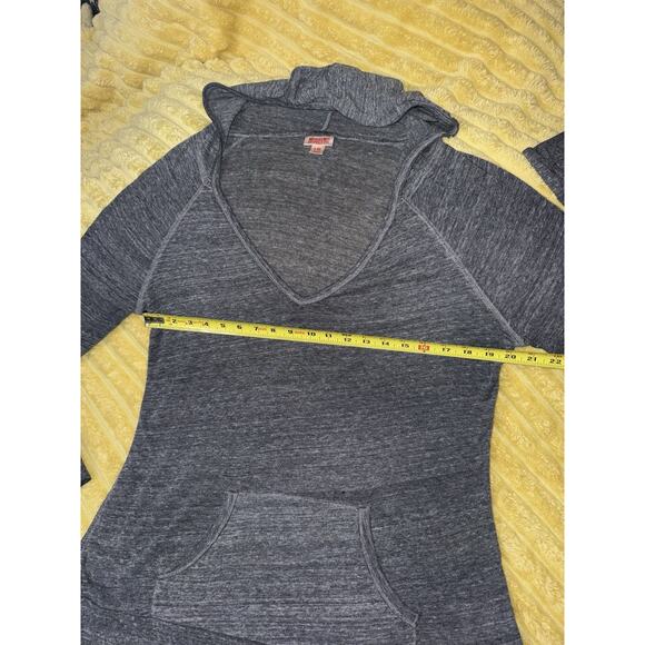 Womens, Massimo, Gray, Heather, Lightweight Hoodie Sweatshirt, Pullover Size Xl - Picture 4 of 4